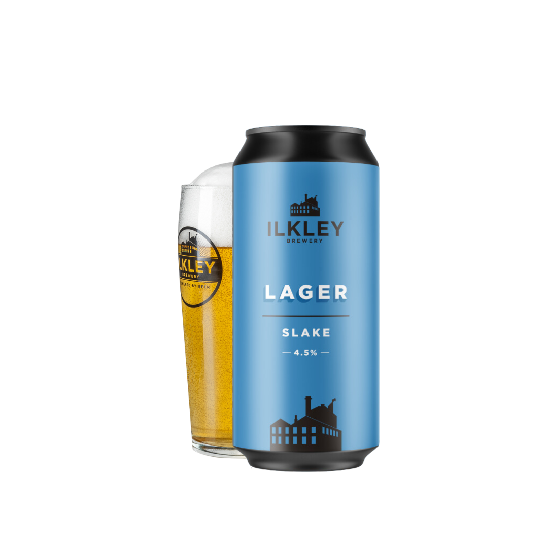 SLAKE REFRESHING LAGER - CASE OF 12x440ml CANS – Ilkley Brewery